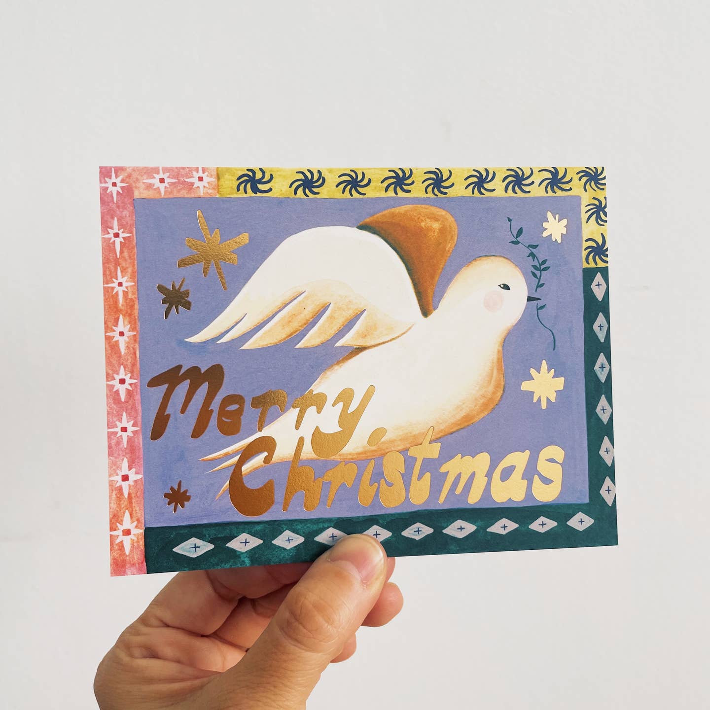 Christmas Dove Greeting Card