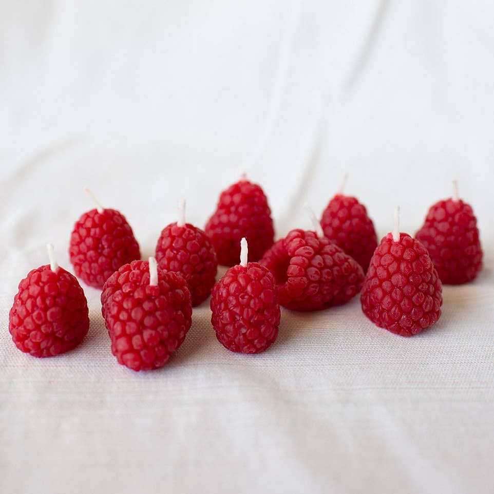 Raspberry Beeswax Candles – Earthen