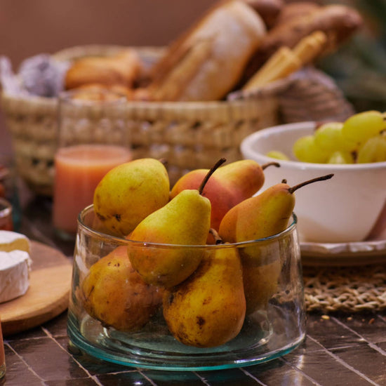 Glass Fruit Bowl