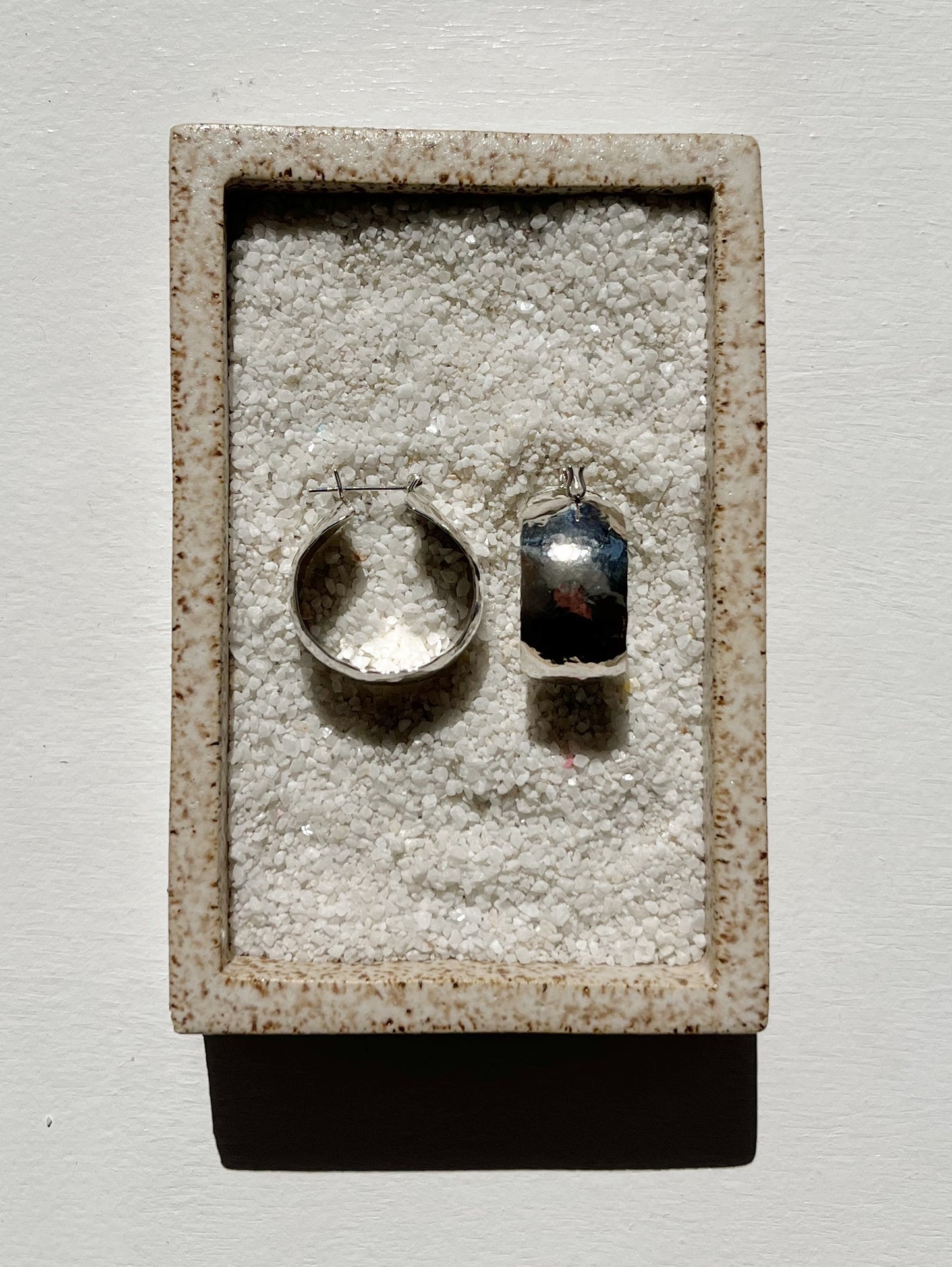 Acacia Hoops - Silver