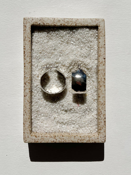 Acacia Hoops - Silver