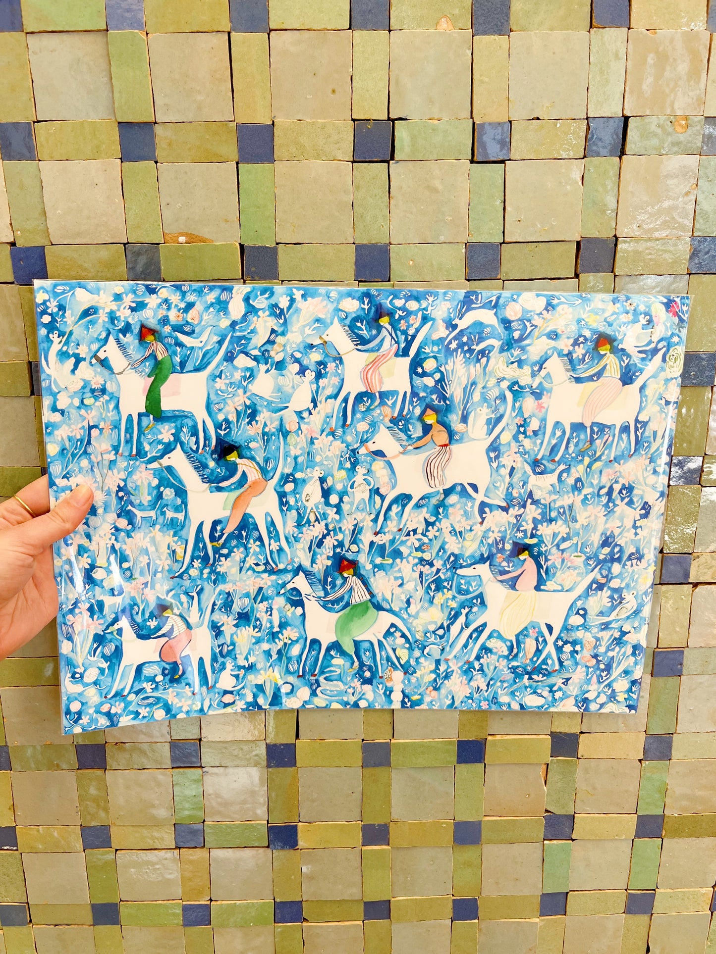 Blue Bell Riders Print