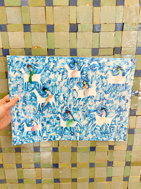 Blue Bell Riders Print