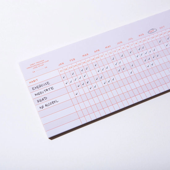 Habit Tracker Notepad