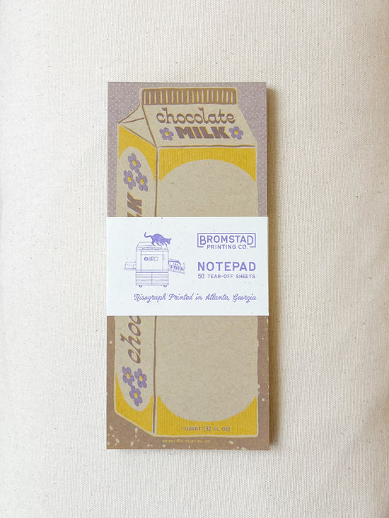 Chocolate Milk Notepad