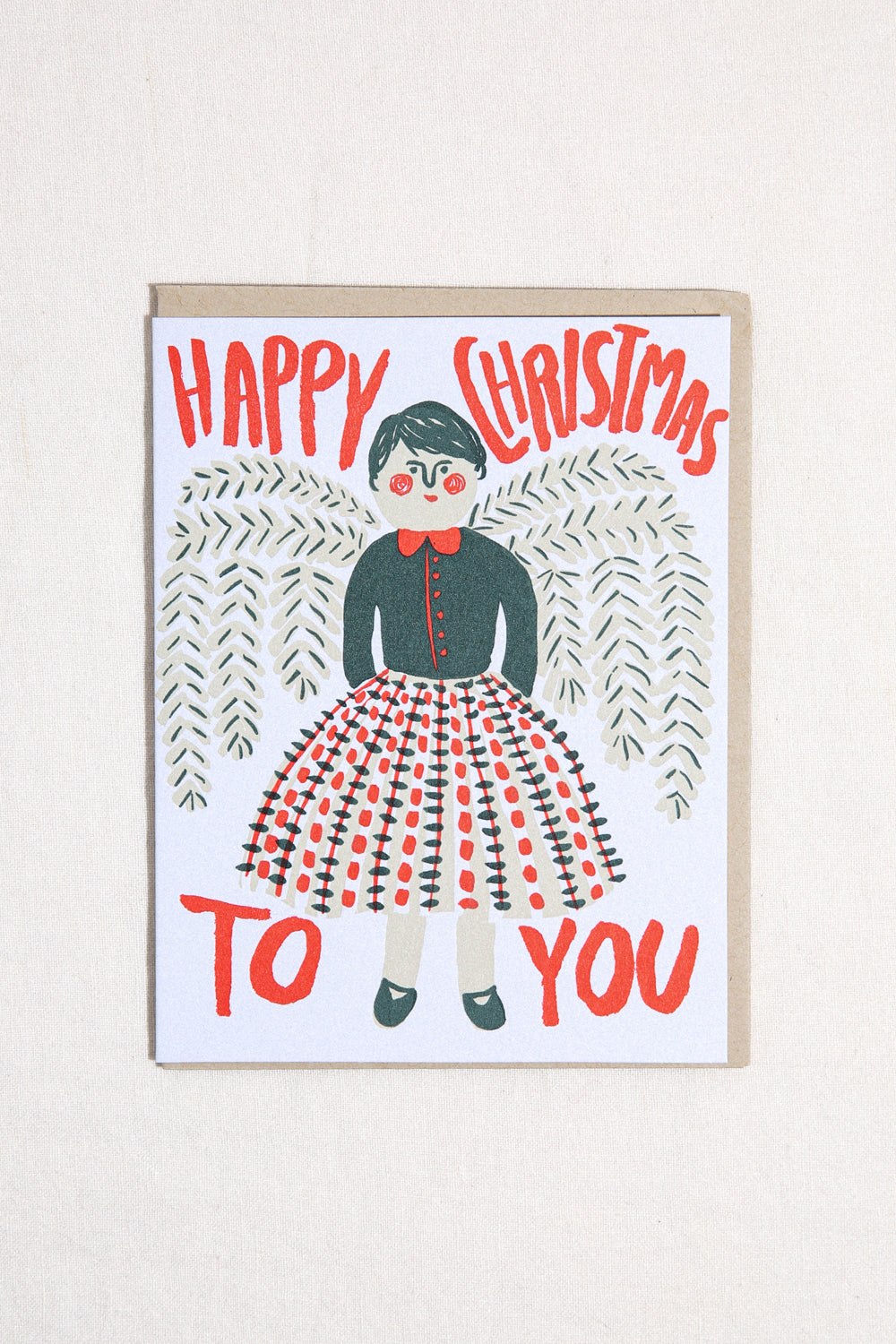 Happy Christmas Angel Greeting Card