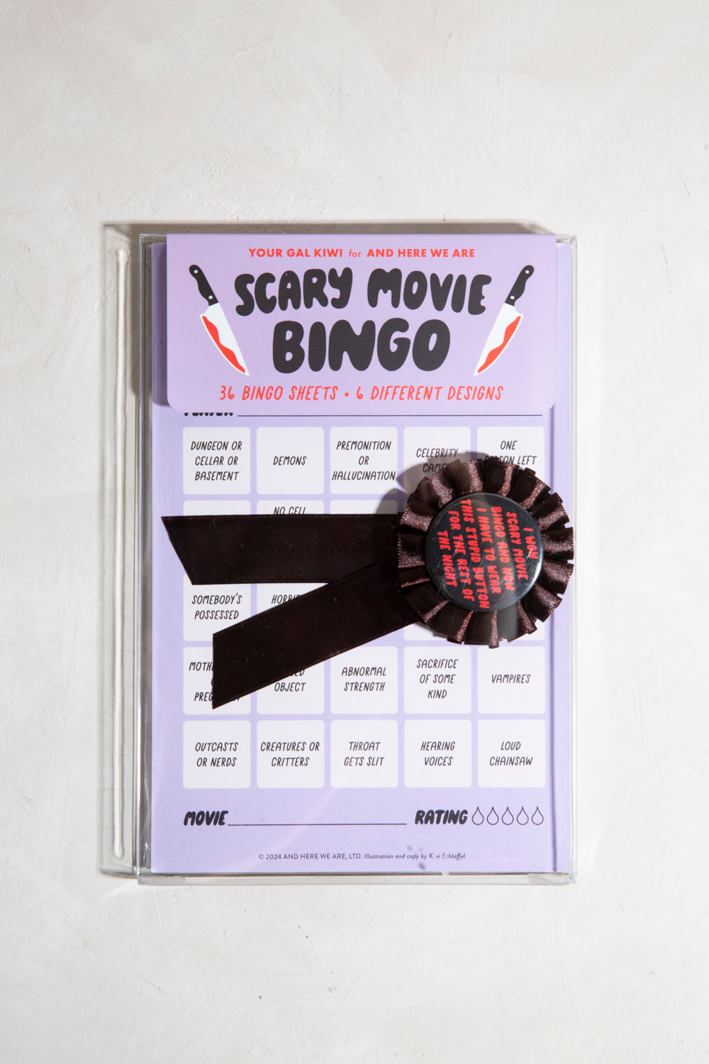 Scary Movie Bingo