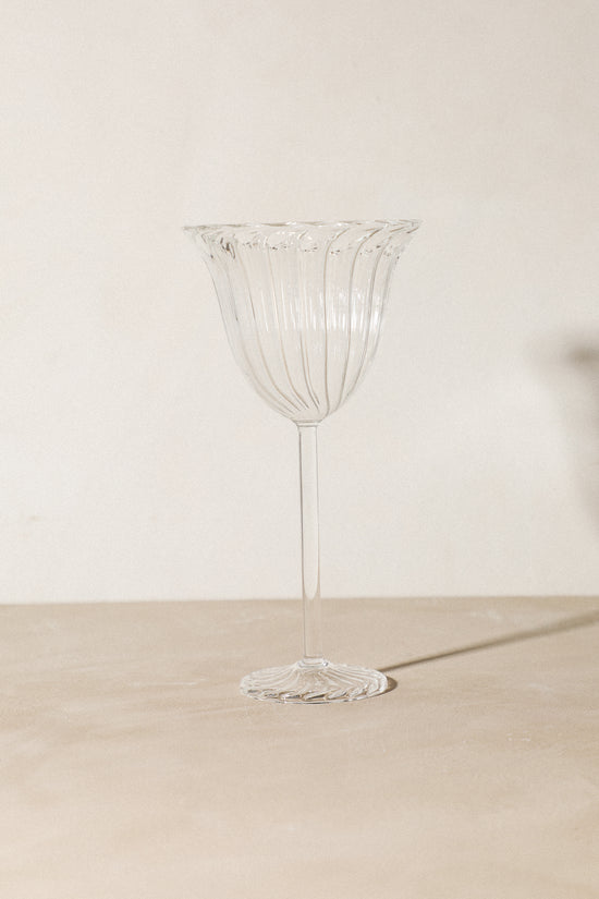 Ridged Wine Glasses
