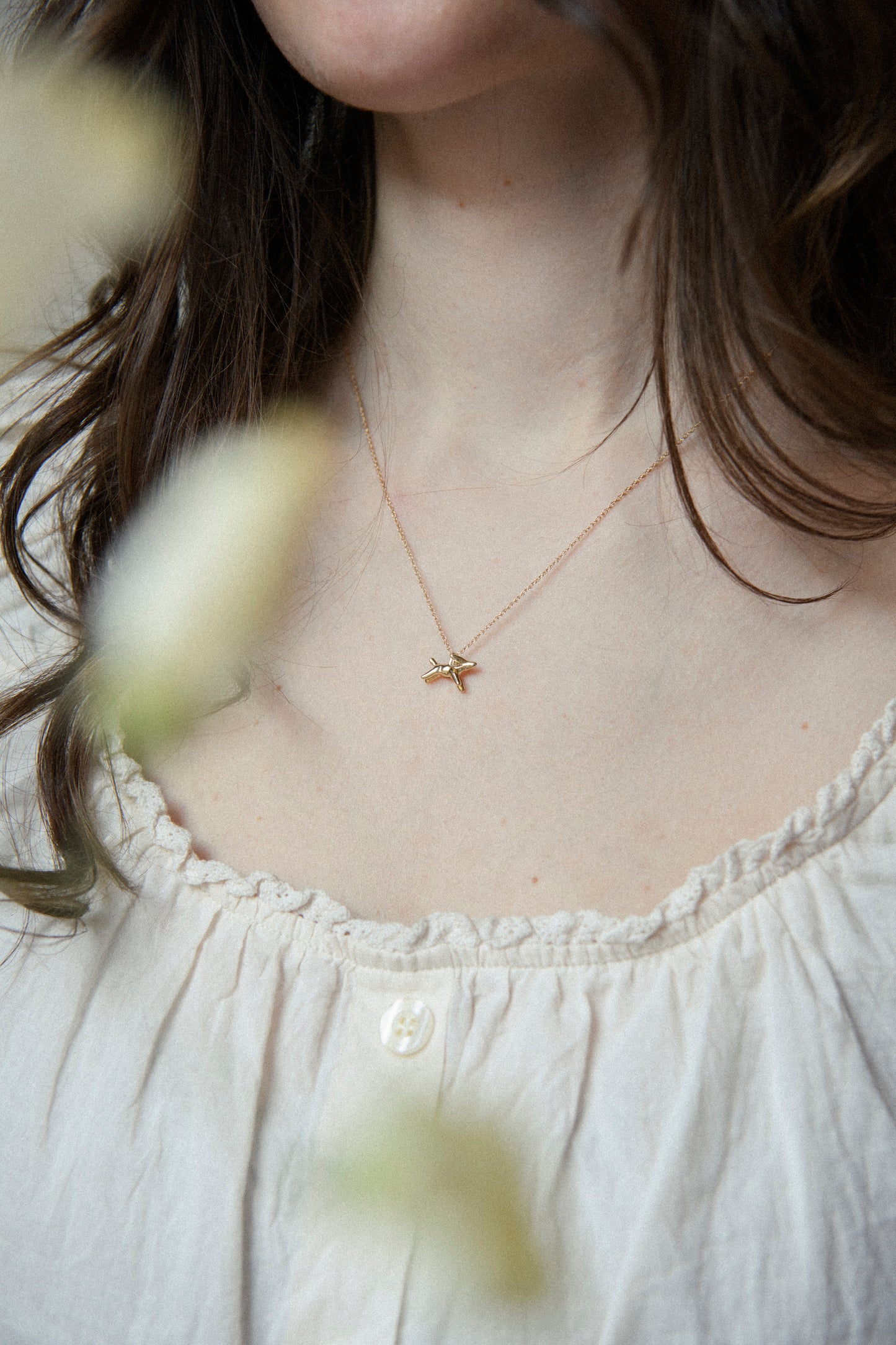 Beatrix Necklace - Solid 14K Gold