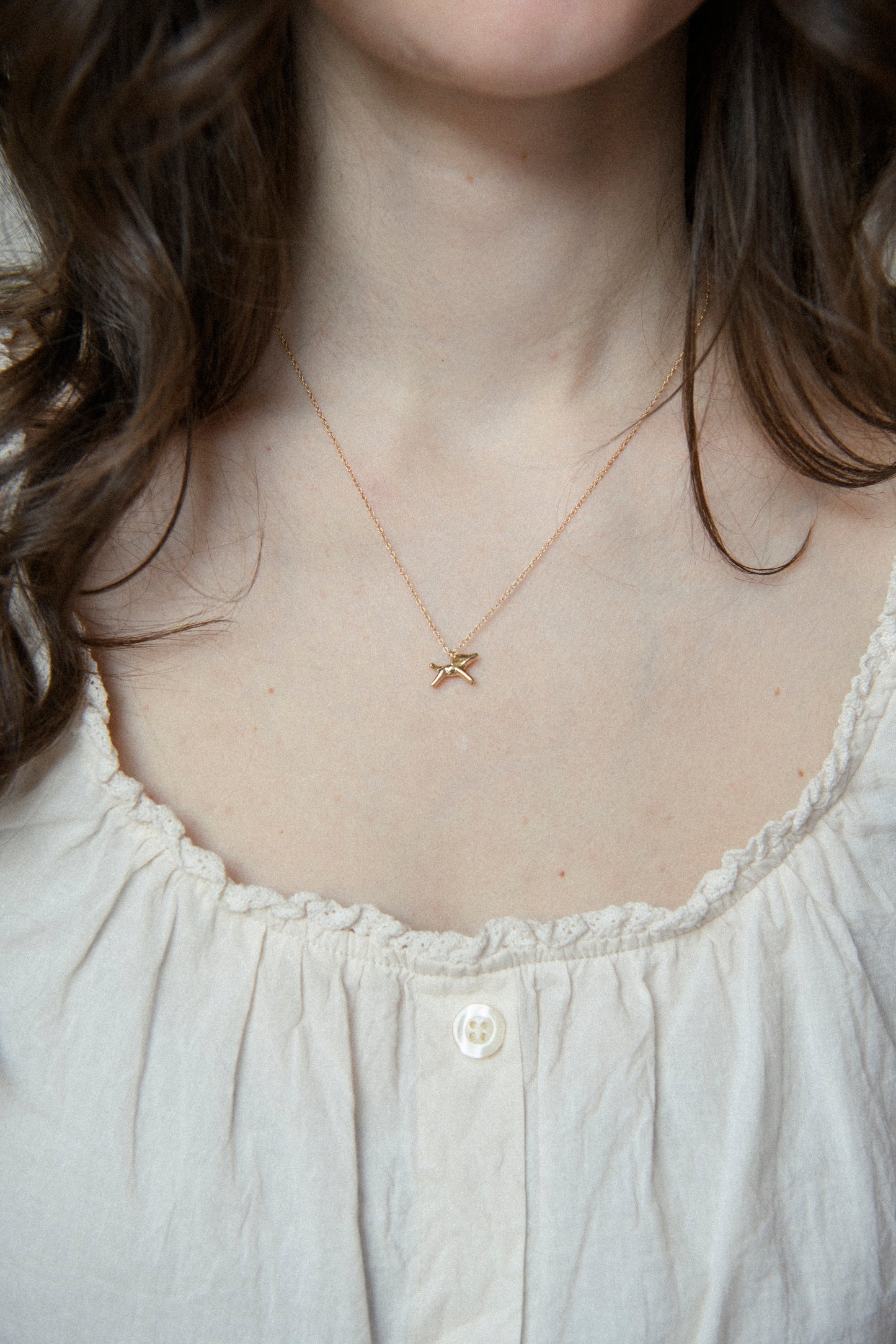 Beatrix Necklace - Solid 14K Gold