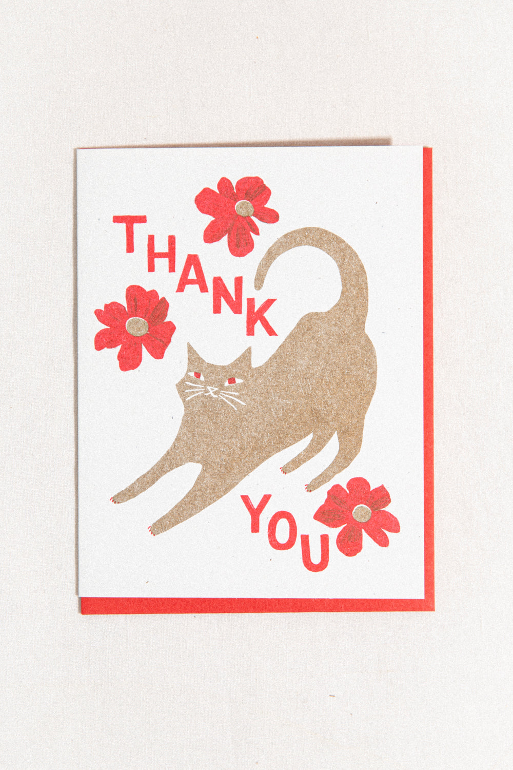 Cat Thank You Greeting Card