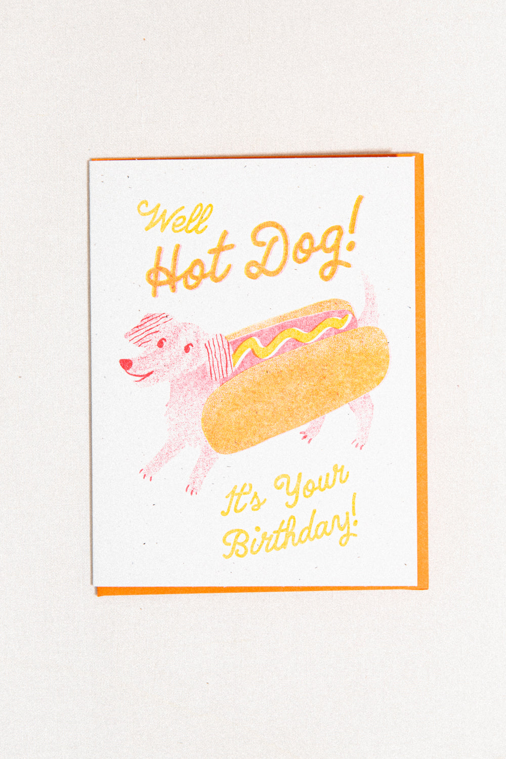 Hot Dog Birthday Greeting Card