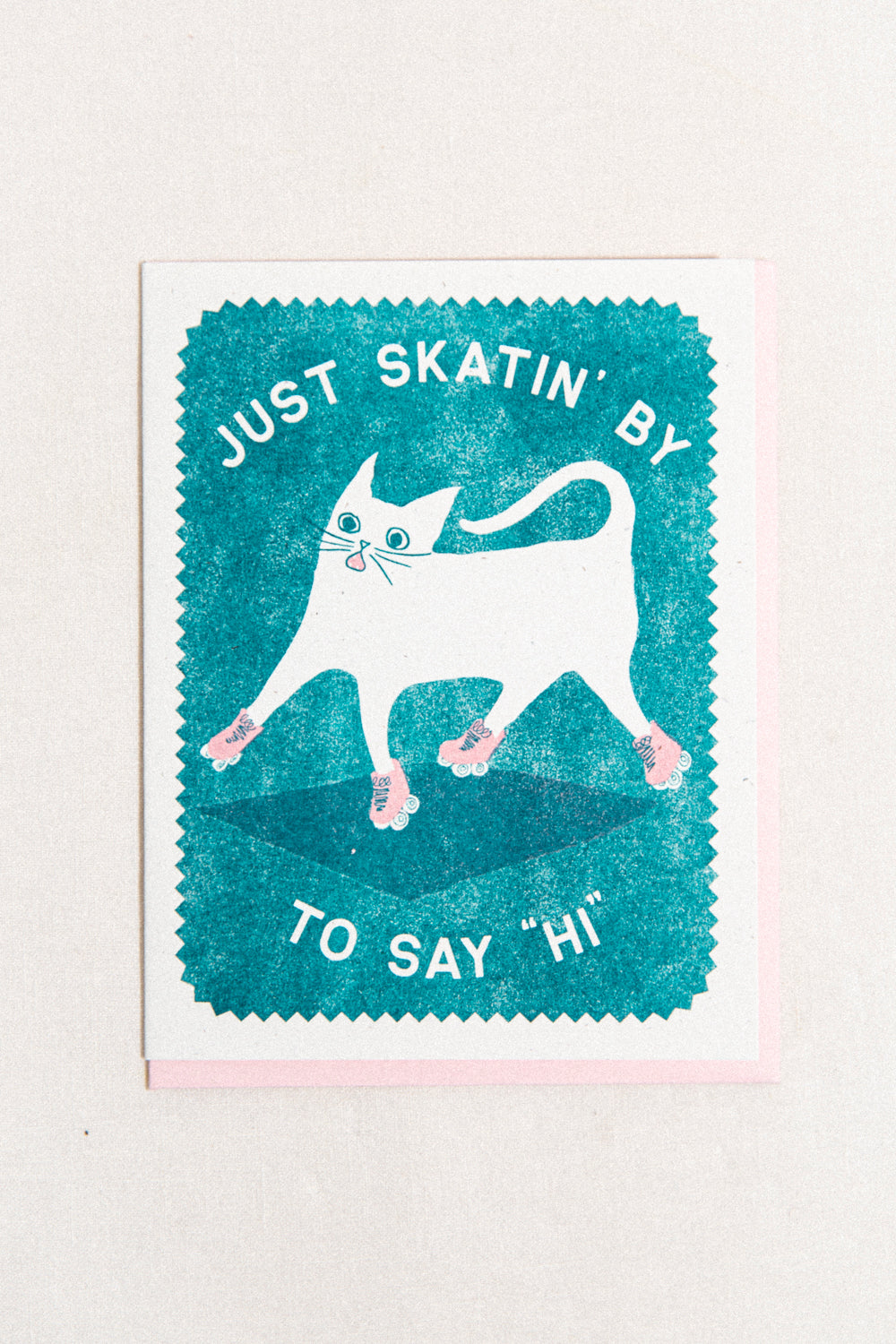 Skatin' By Greeting Card