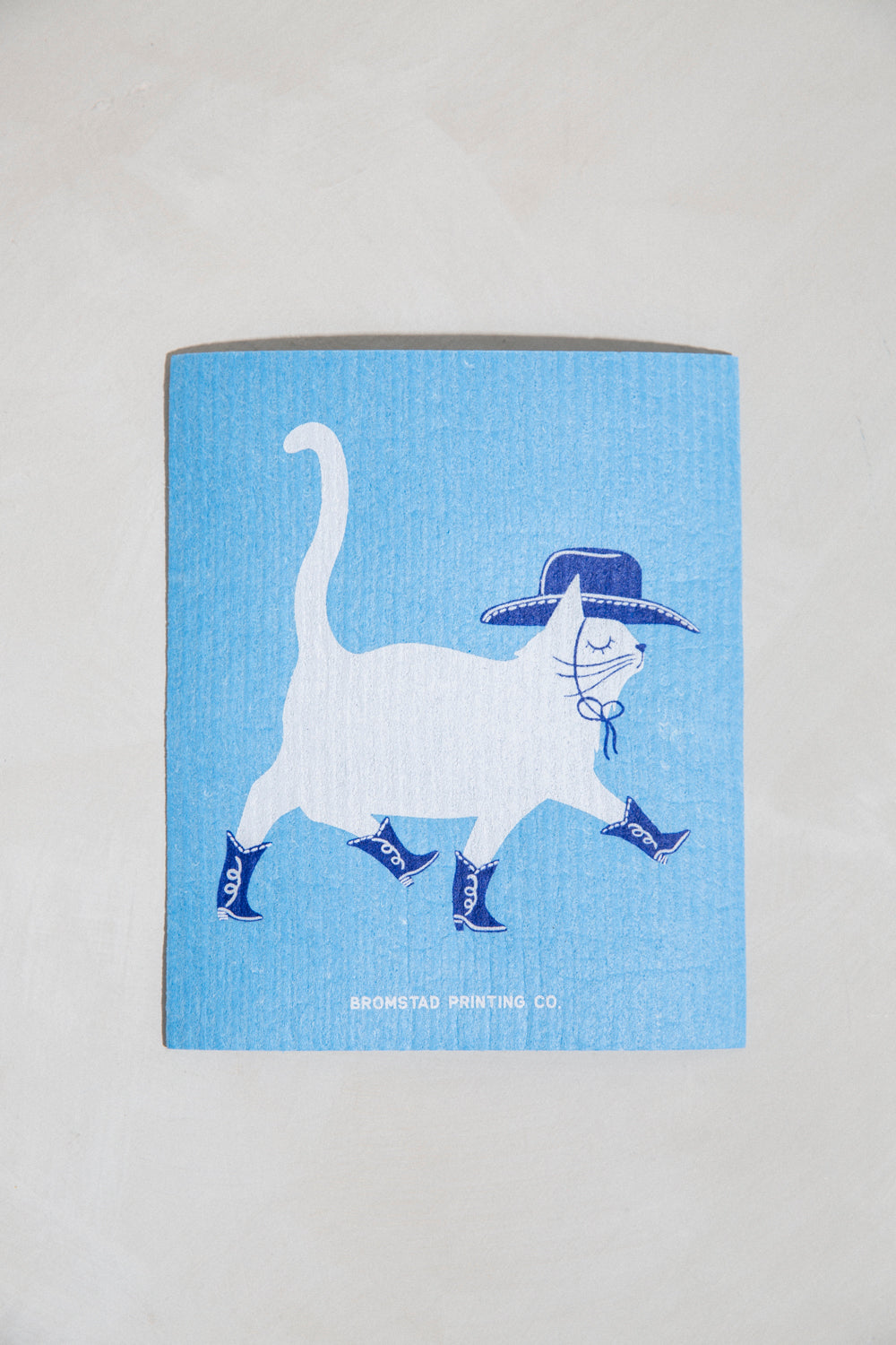 Cowboy Cat - Swedish Dishcloth