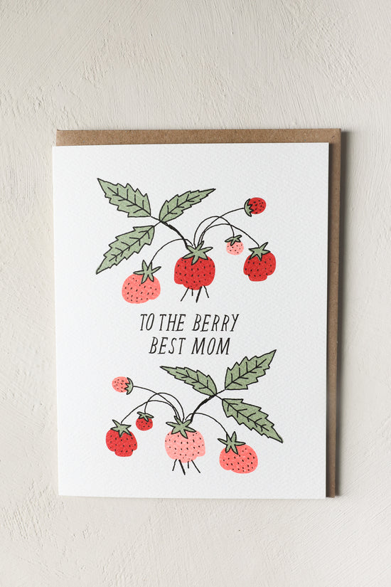 Load image into Gallery viewer, Berry Best Mom Greeting Card
