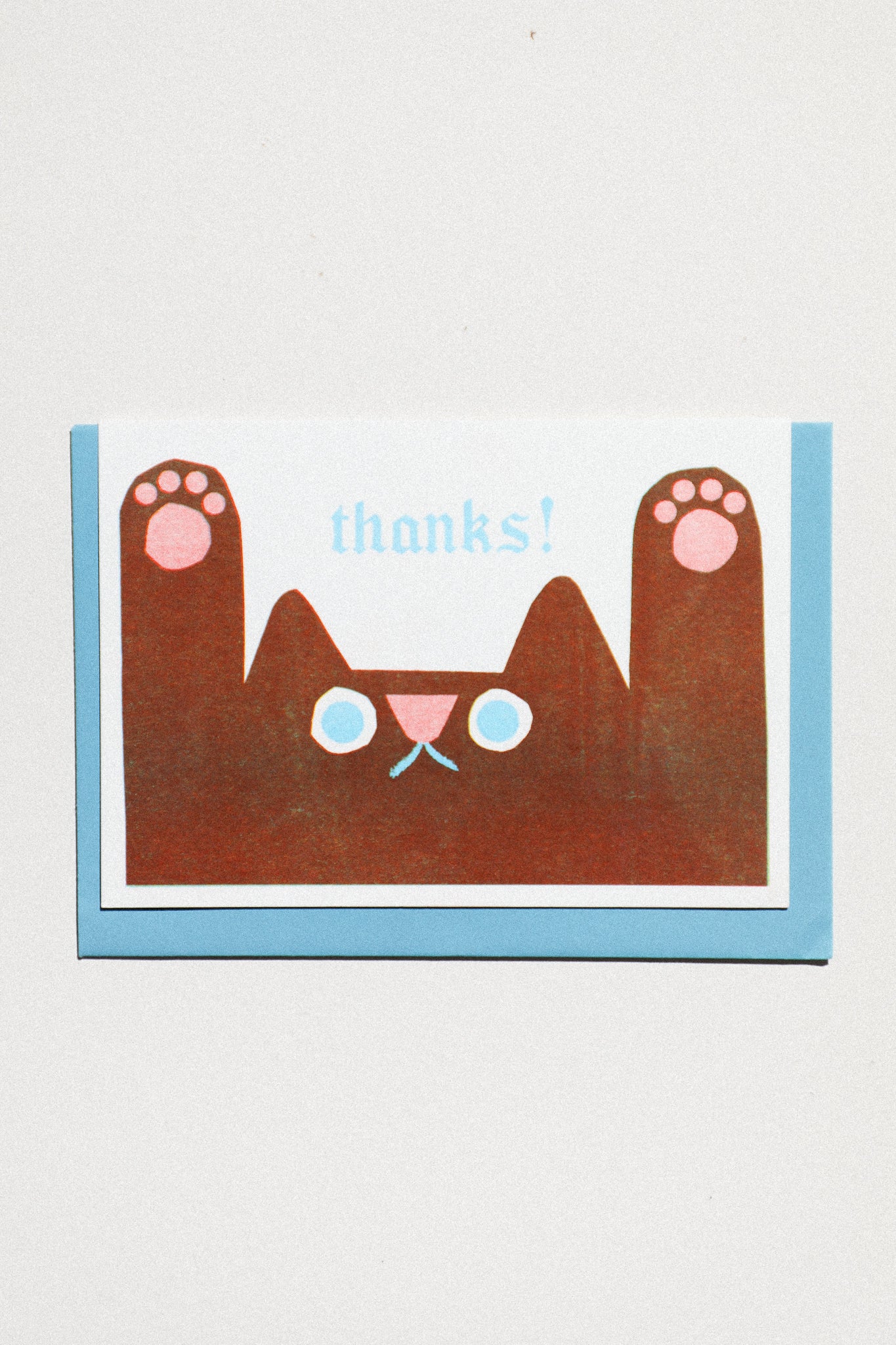 Thanks Cat Greeting Card