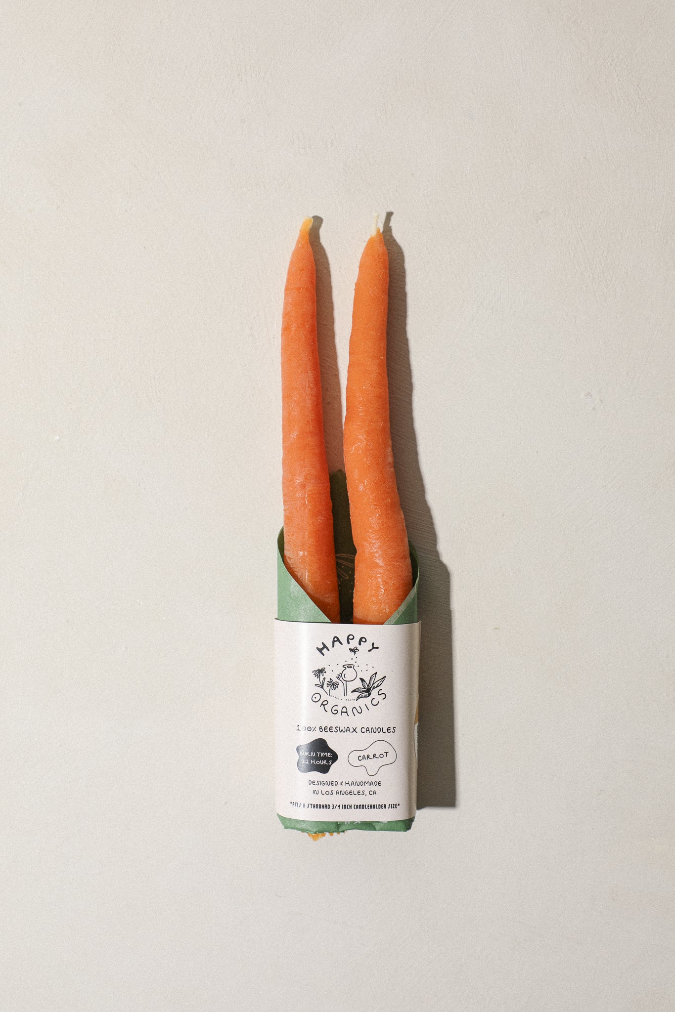 Carrot Taper Candles