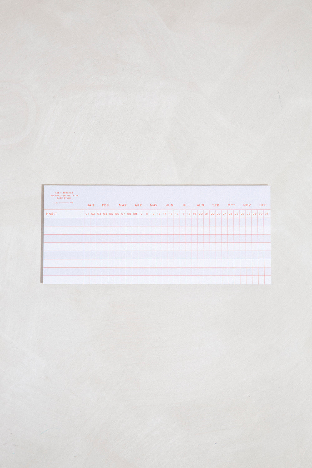 Habit Tracker Notepad