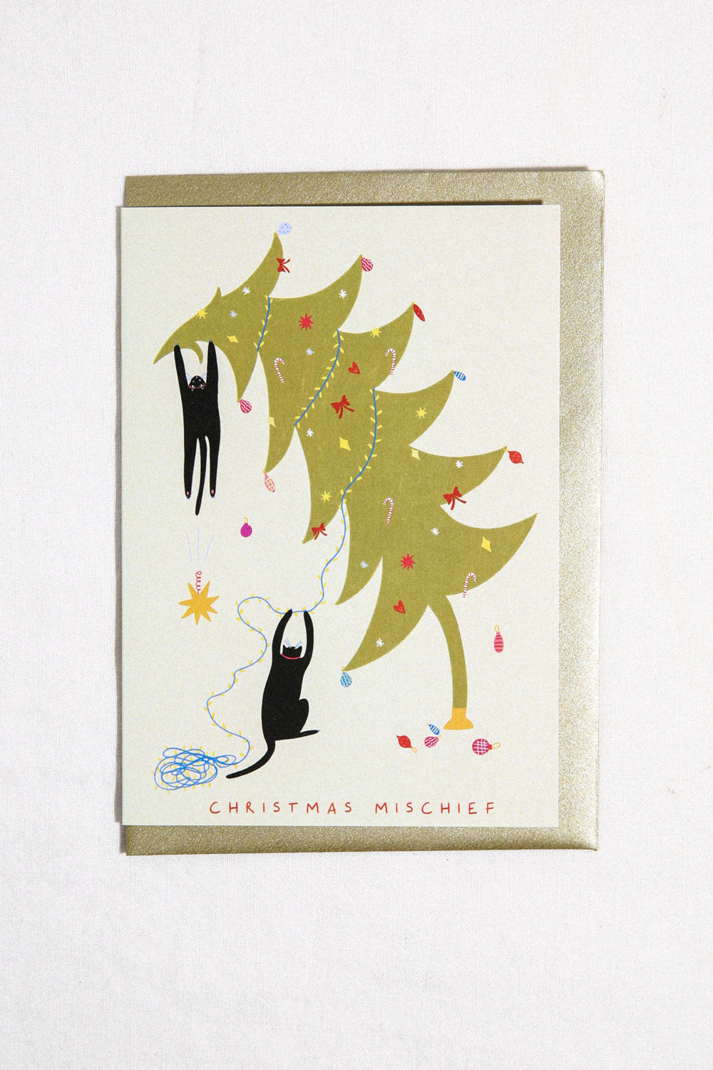 Christmas Mischief Greeting Card