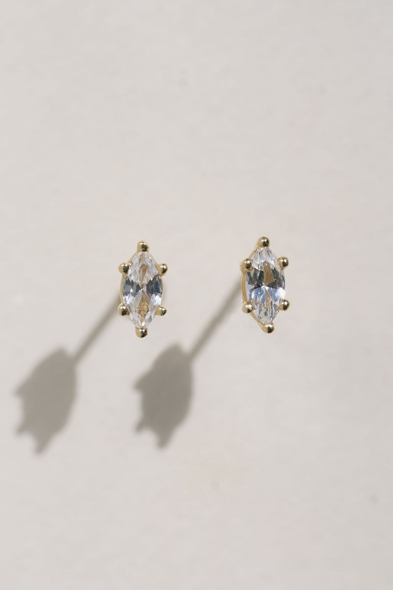 Marquise Diamond Studs – Earthen