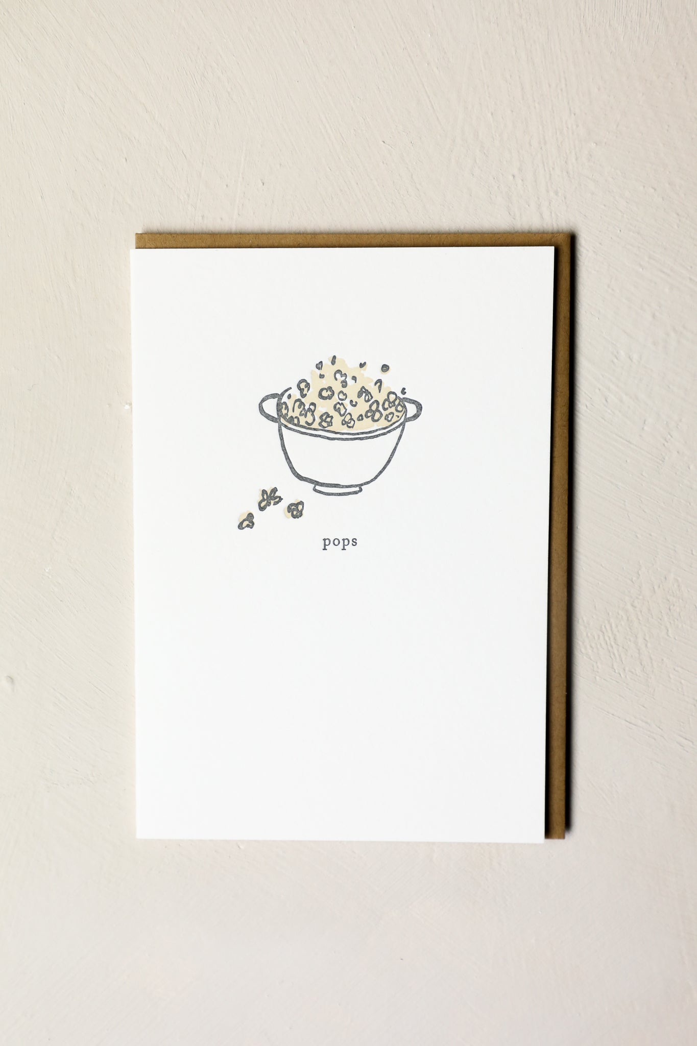 Pops Popcorn Greeting Card