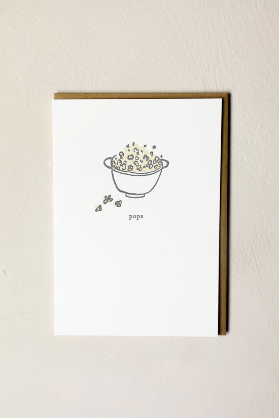 Pops Popcorn Greeting Card