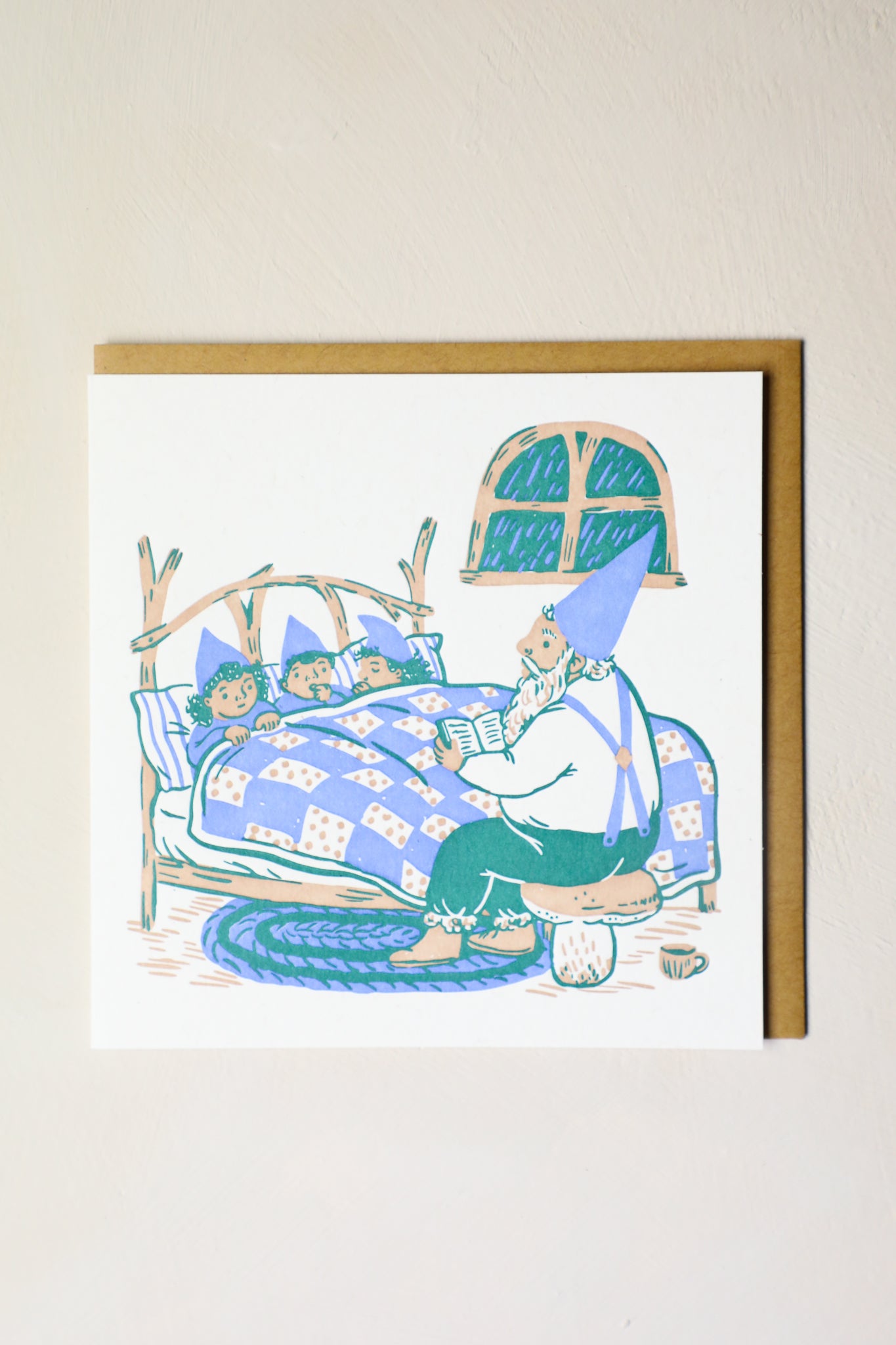 Bedtime Gnomes Greeting Card