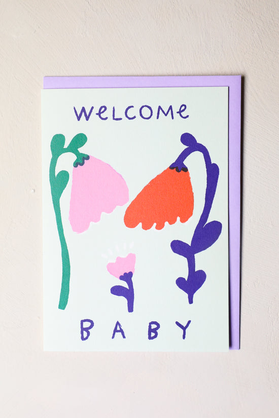 Load image into Gallery viewer, Welcome Baby Greeting Card
