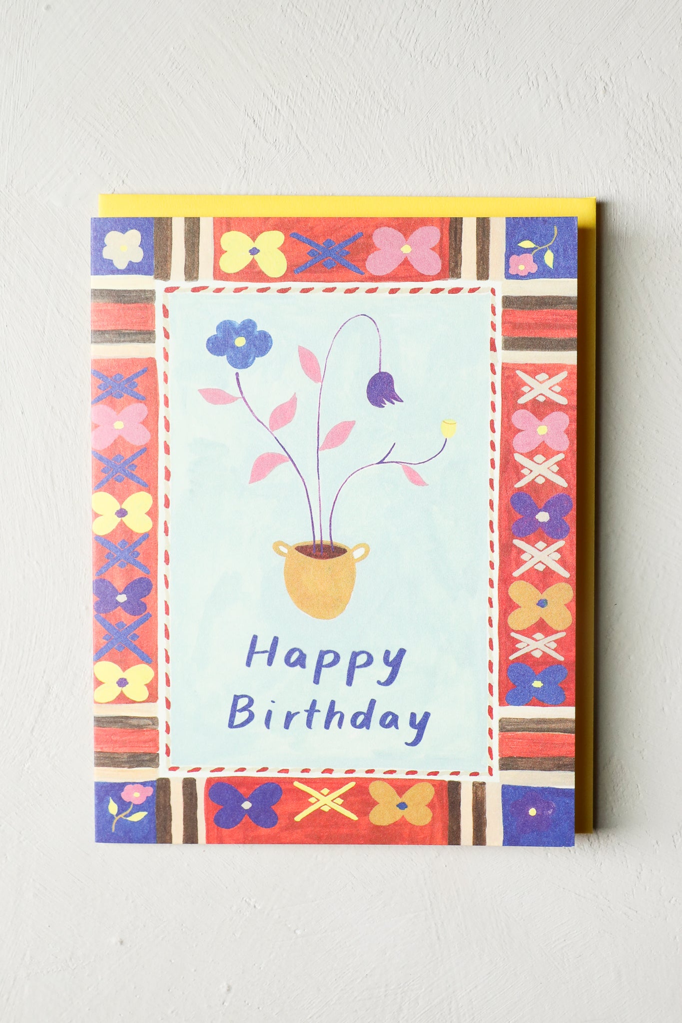 Load image into Gallery viewer, Flower Pot Birthday Greeting Card
