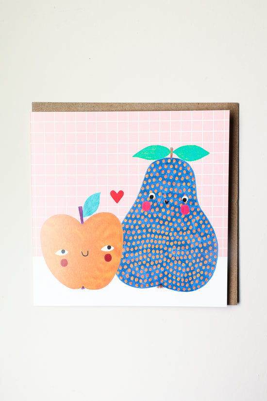Apple and Pear Greeting Card