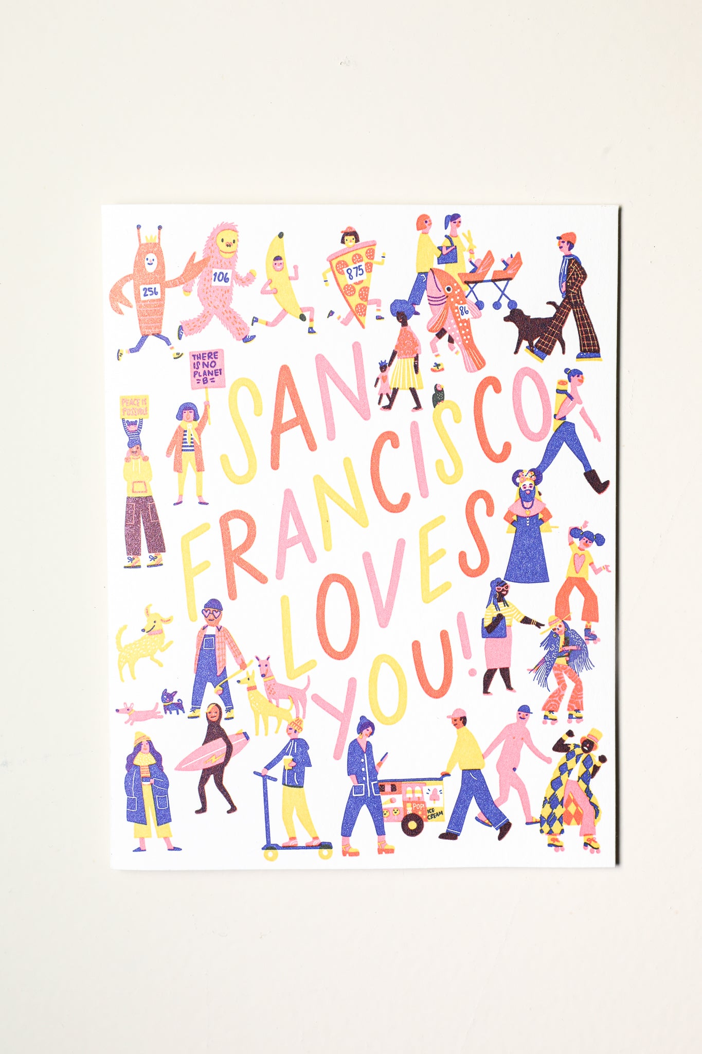 San Francisco Loves You Greeting Card