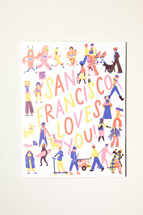 Load image into Gallery viewer, San Francisco Loves You Greeting Card
