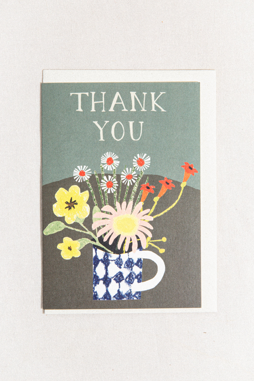 Thank You Mug Vase Greeting Card