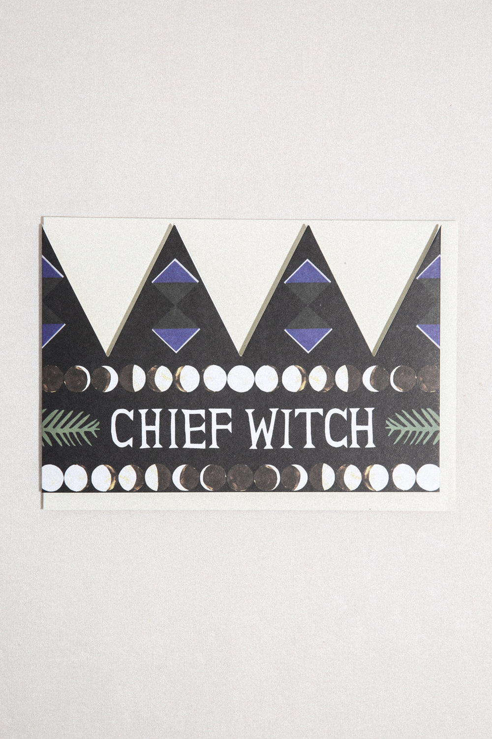 Chief Witch Greeting Card and Party Hat