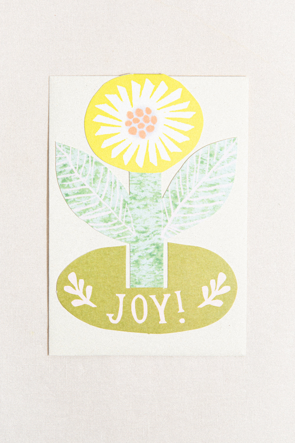 Joy Flower Standing Greeting Card