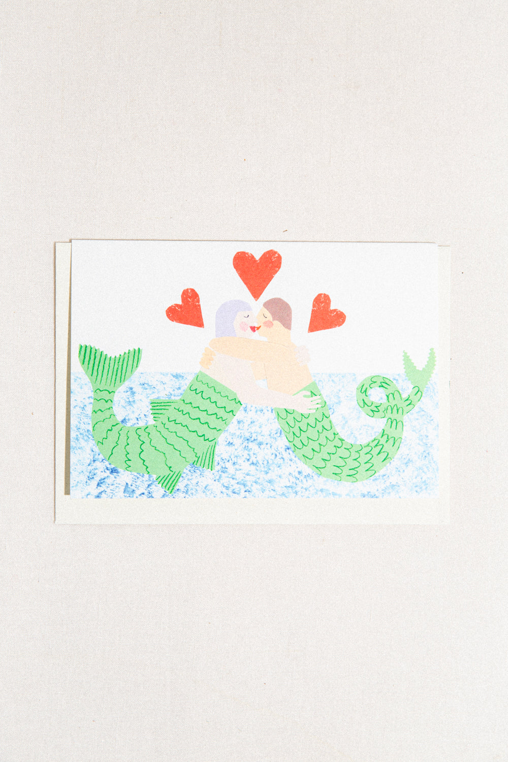 Mermaid Kiss Greeting Card