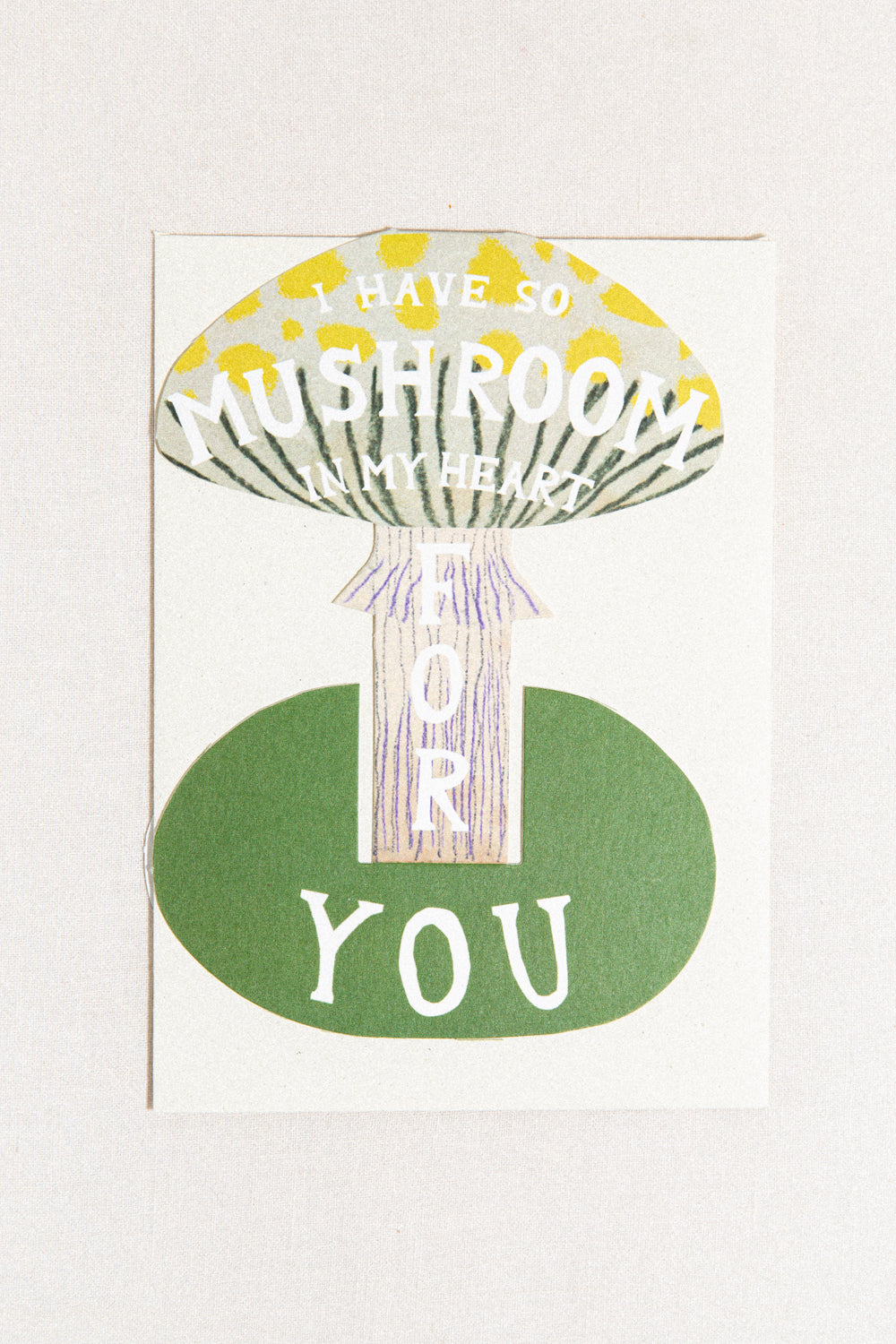 Mushroom Love Standing Greeting Card