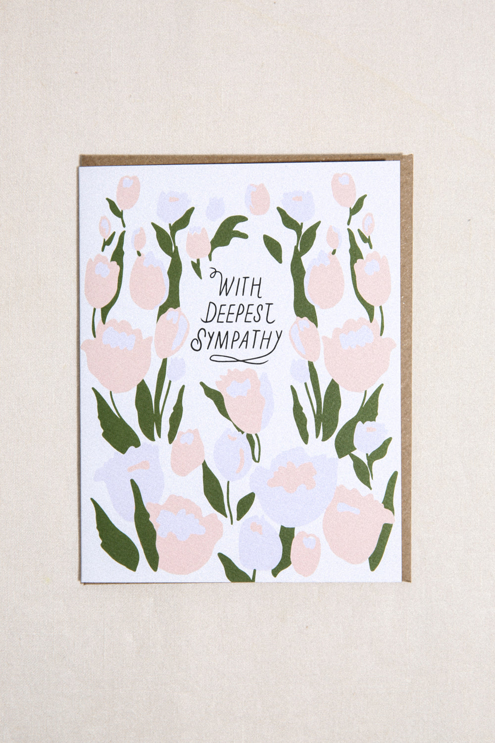 Deepest Sympathy Tulips Greeting Card