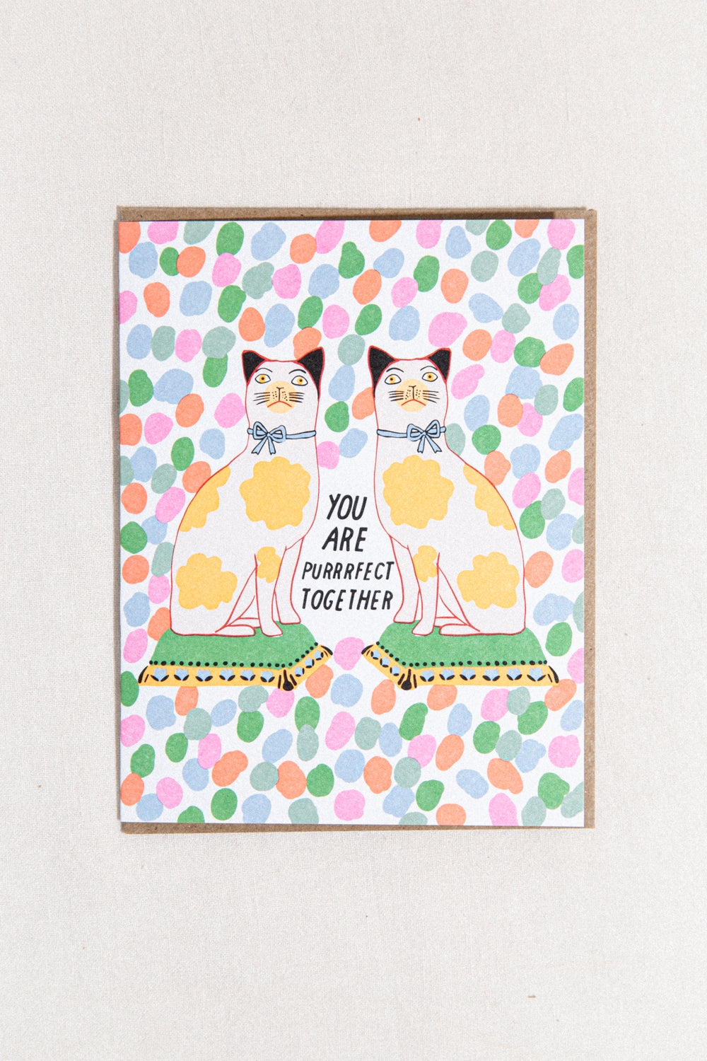Purrfect Together Greeting Card
