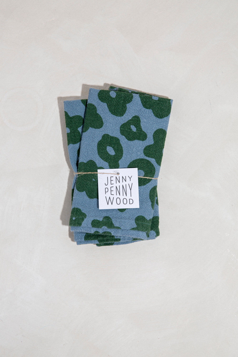 Celeste Napkin Pair / Grass + Stone Blue