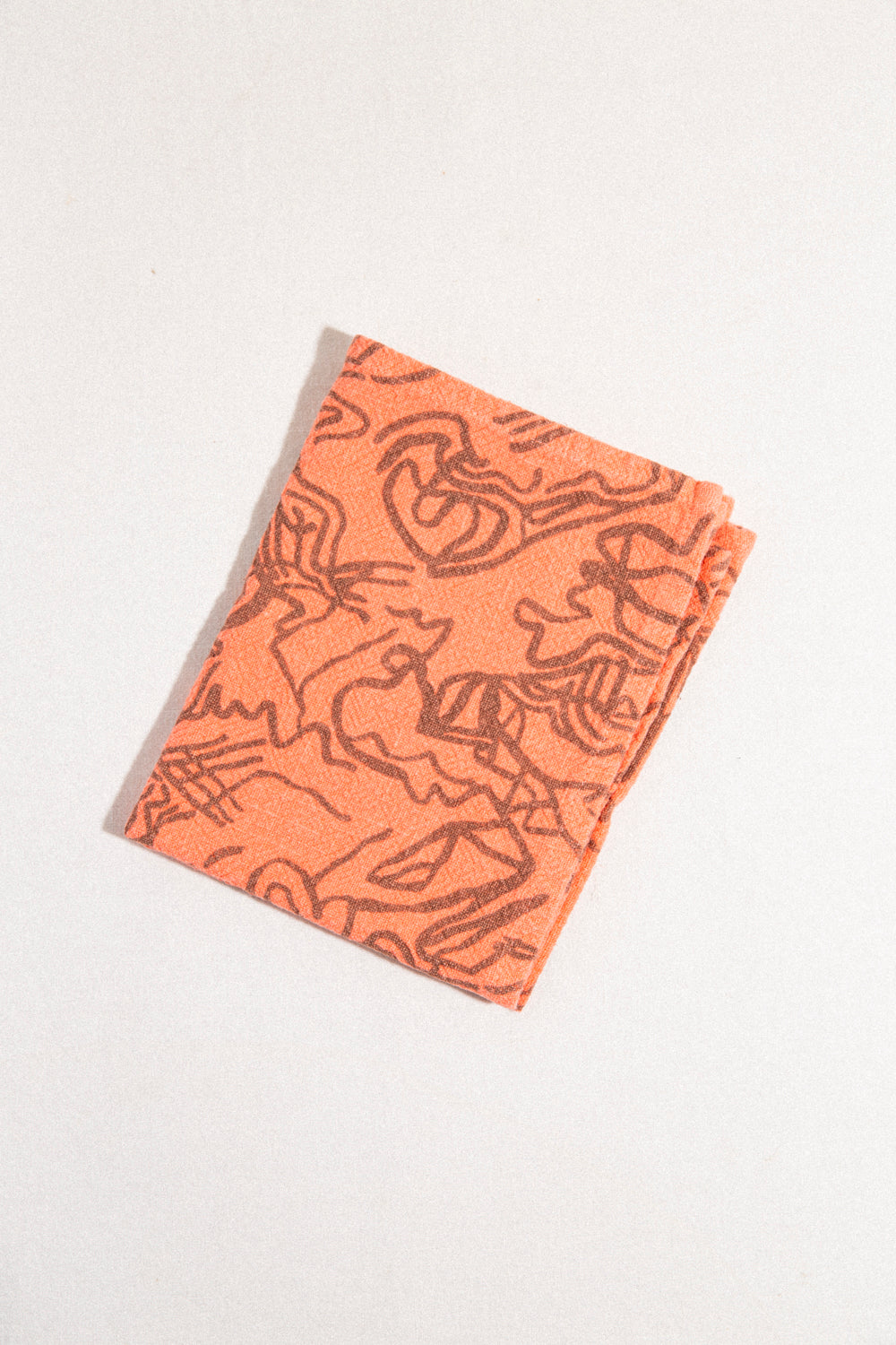 Stream Tea Towel / Clay + Orange