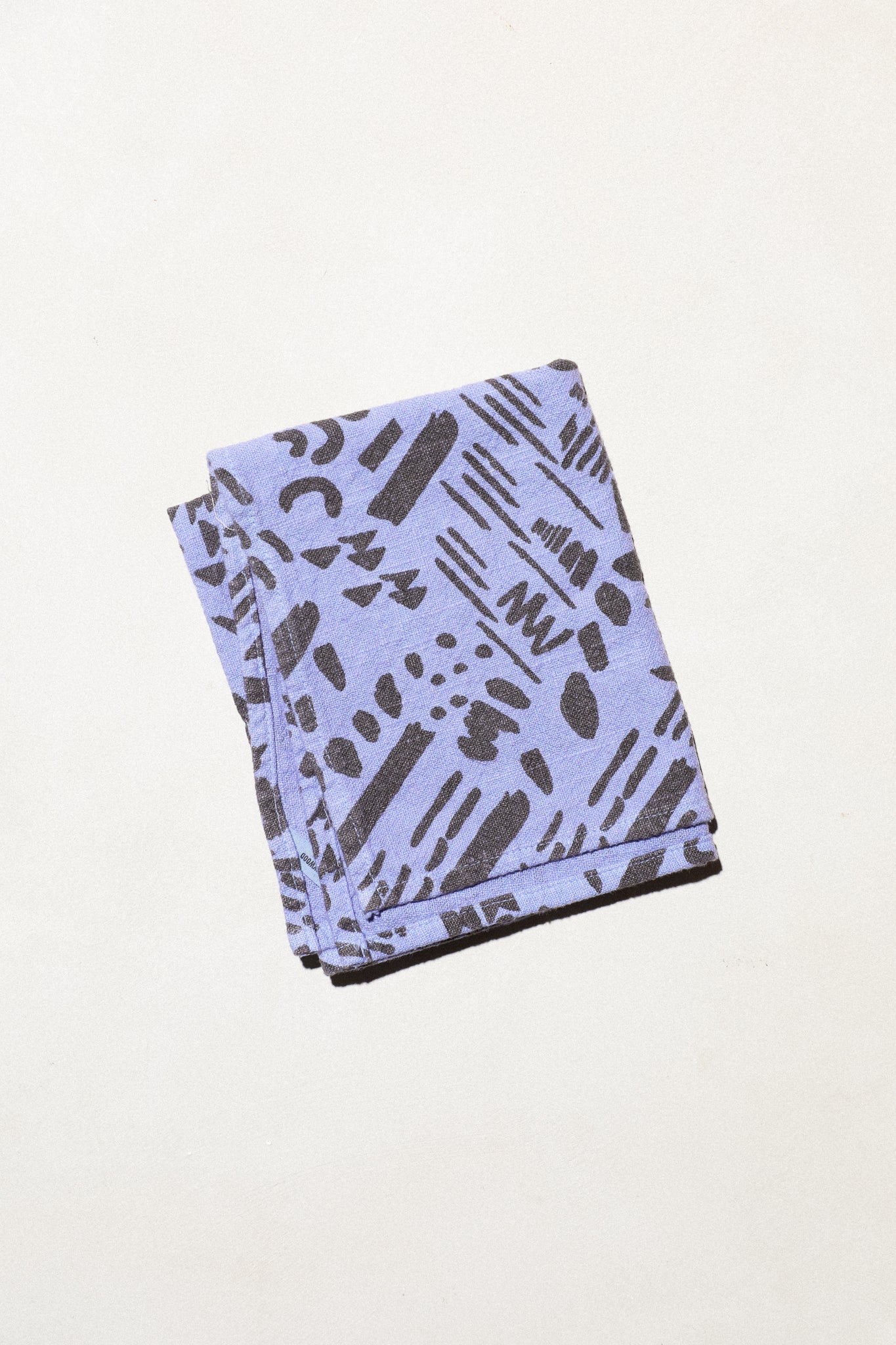 Dashes + Moon Towel Single / Lilac