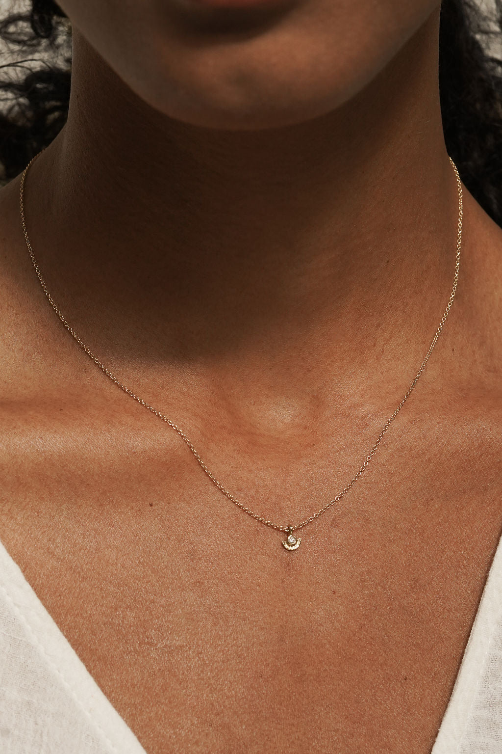 Load image into Gallery viewer, Sunshine Diamond Necklace / 14K Gold
