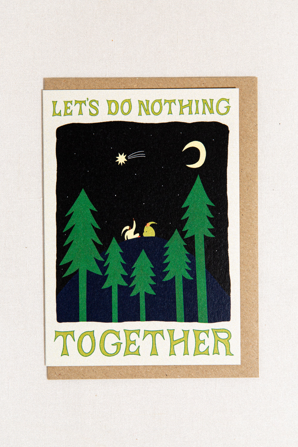 Let's Do Nothing Together Greeting Card