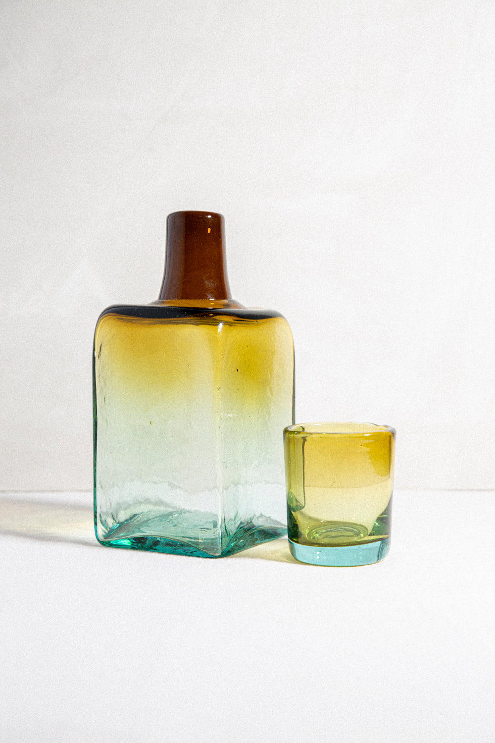 Sunflower Handblown Carafe