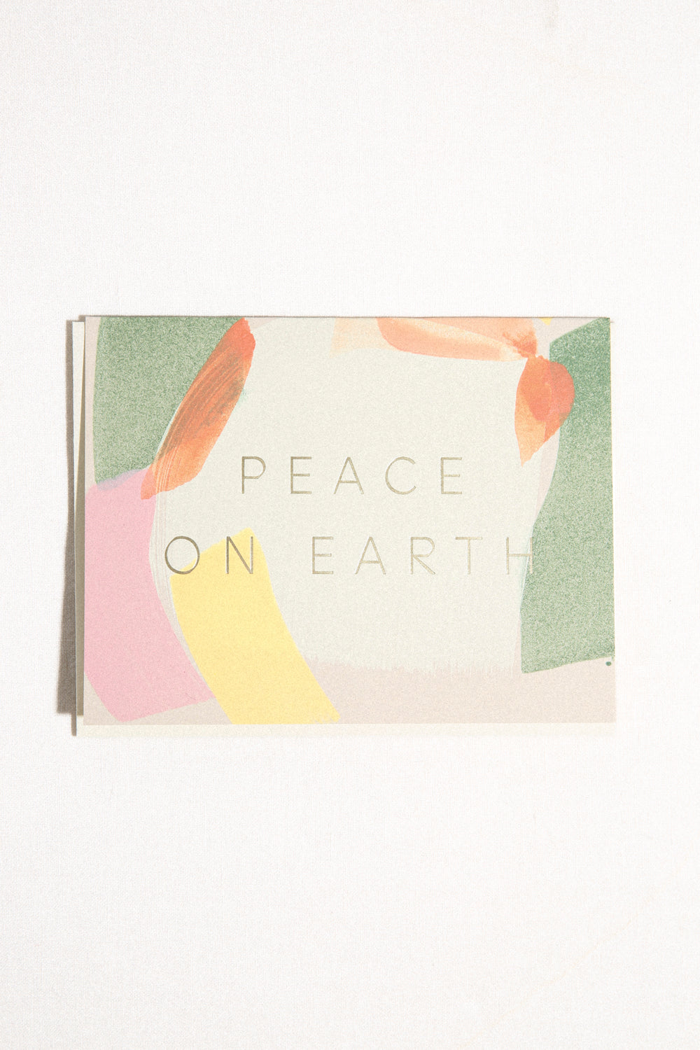 Peace On Earth Hand Painted Greeting Card
