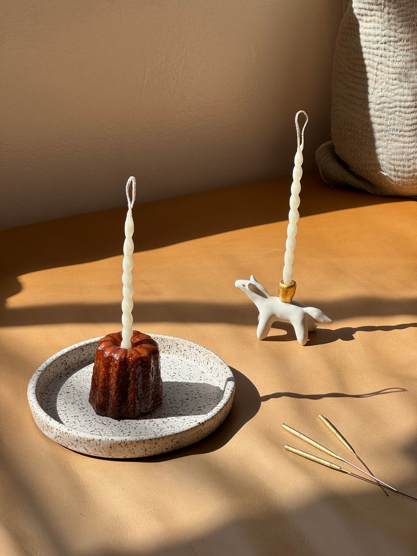 Beeswax Twisted Birthday Candles