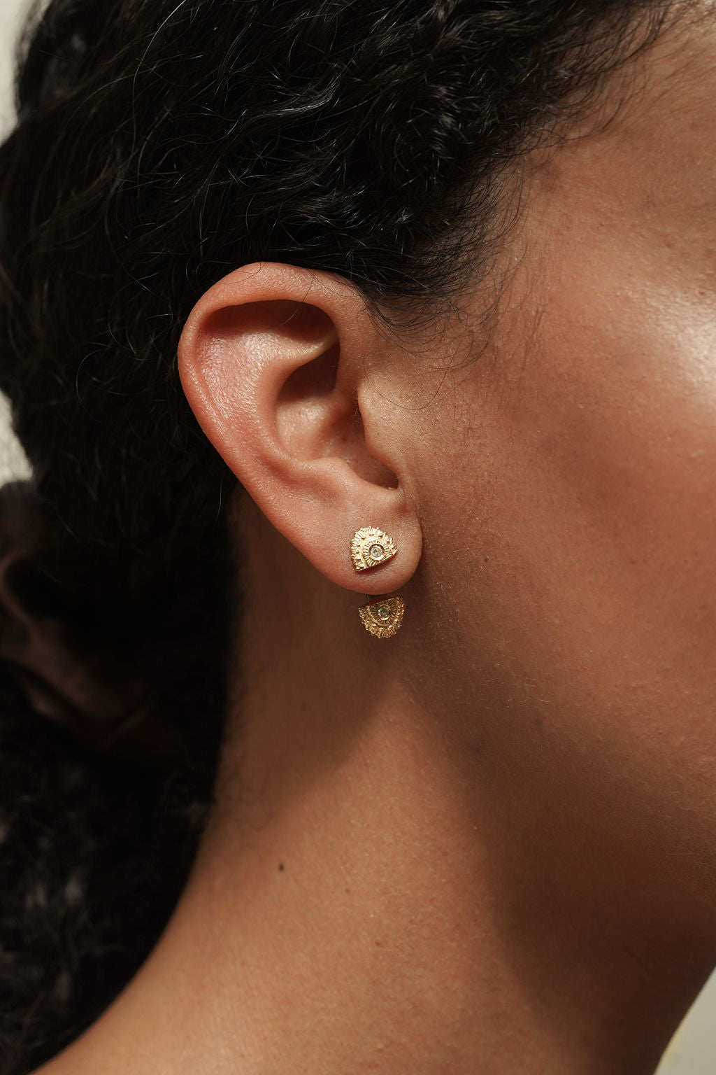 Relic Studs - Solid 14K Gold