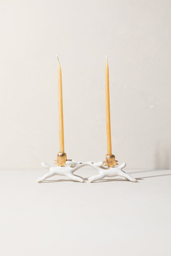 Darla & Duster - Kissing Critters Candle Holder