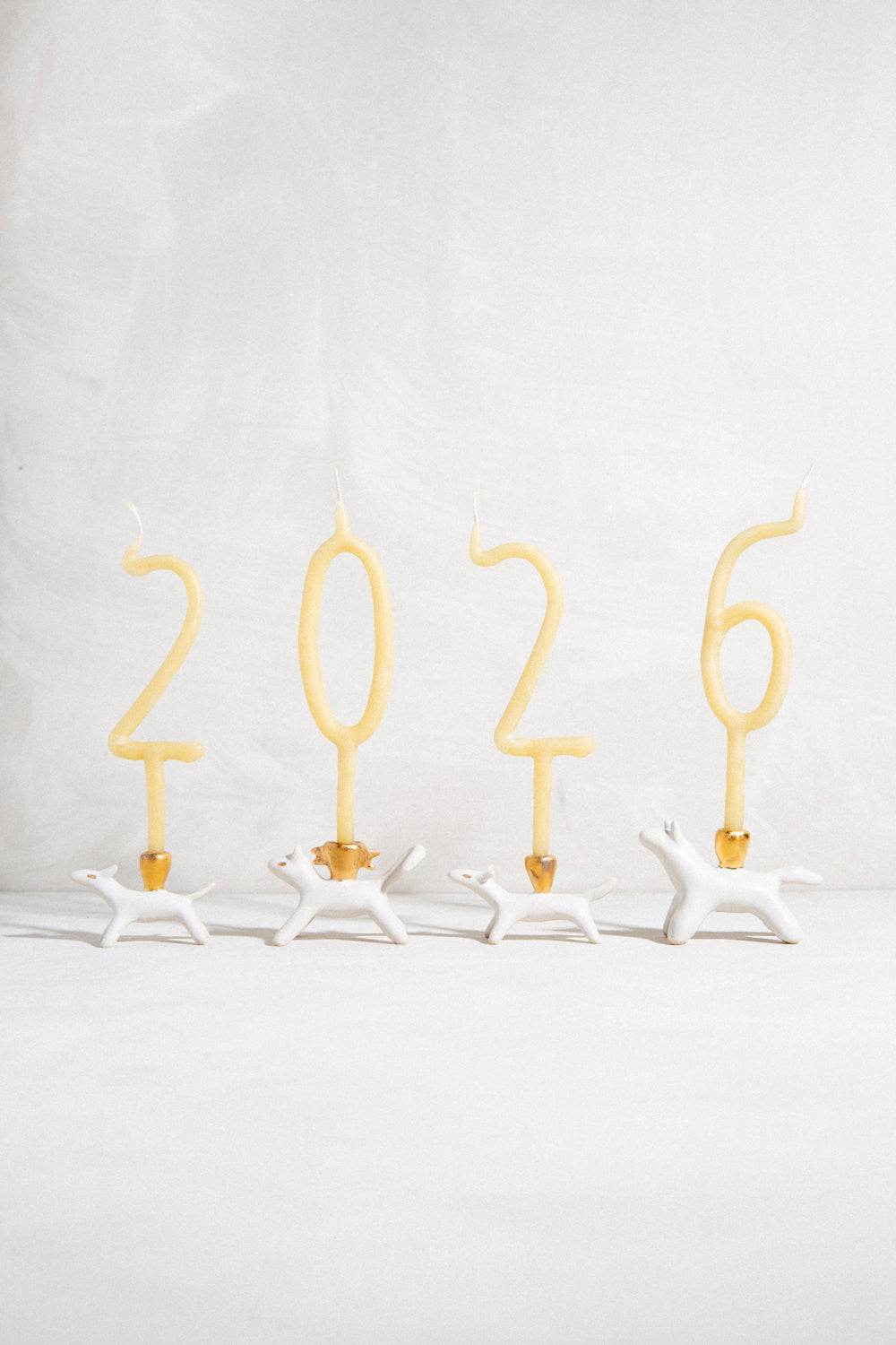 Hand Dipped Beeswax Number Candles